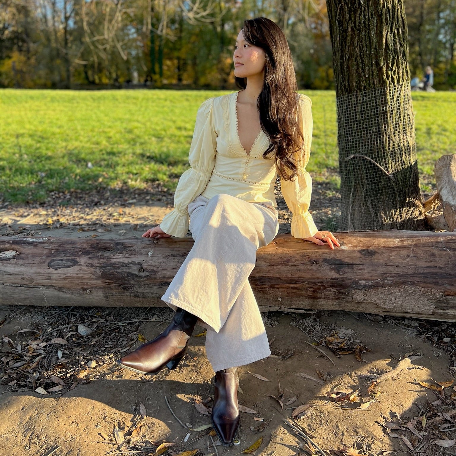 Allure butter yellow blouse